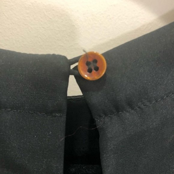 Vintage Pat Argenti Black Silk Blouse Size Small - Picture 6 of 7